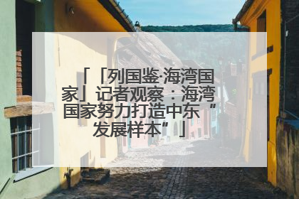 「列国鉴·海湾国家」记者观察：海湾国家努力打造中东“发展样本”