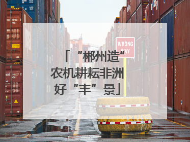 “郴州造”农机耕耘非洲好“丰”景