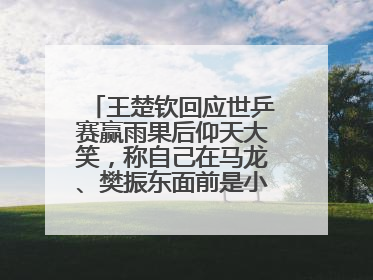 王楚钦回应世乒赛赢雨果后仰天大笑，称自己在马龙、樊振东面前是小孩，巴黎奥运被孙颖莎带着打
