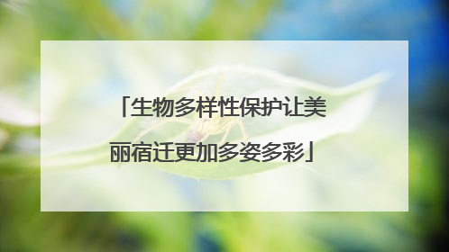 生物多样性保护让美丽宿迁更加多姿多彩