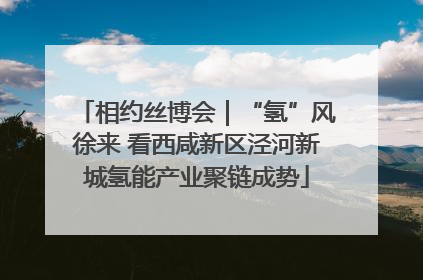 相约丝博会｜“氢”风徐来 看西咸新区泾河新城氢能产业聚链成势