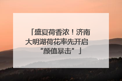 盛夏荷香浓！济南大明湖荷花率先开启“颜值暴击”
