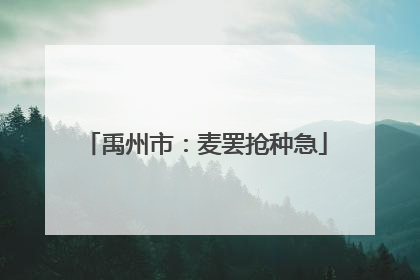 禹州市：麦罢抢种急