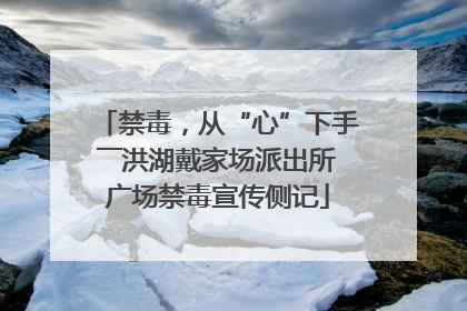 禁毒，从“心”下手――洪湖戴家场派出所广场禁毒宣传侧记