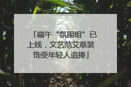 端午“氛围组”已上线，文艺范艾草装饰受年轻人追捧