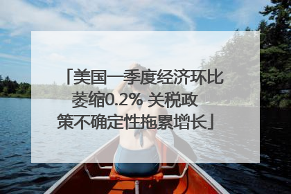 美国一季度经济环比萎缩0.2% 关税政策不确定性拖累增长
