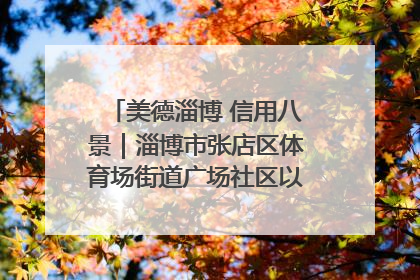 美德淄博 信用八景｜淄博市张店区体育场街道广场社区以诚信串起幸福脉络