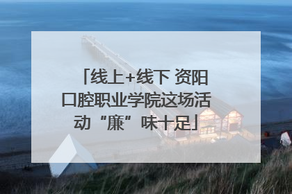 线上+线下 资阳口腔职业学院这场活动“廉”味十足