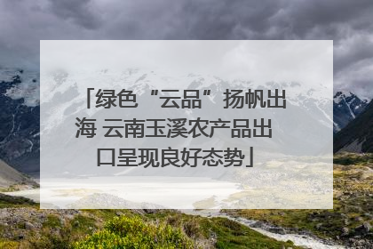 绿色“云品”扬帆出海 云南玉溪农产品出口呈现良好态势
