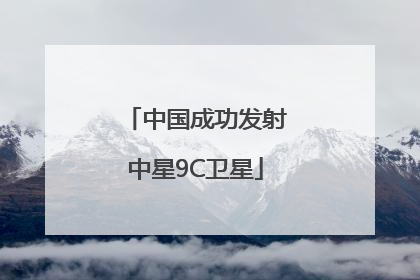 中国成功发射中星9C卫星