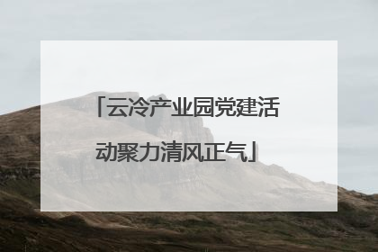 云冷产业园党建活动聚力清风正气