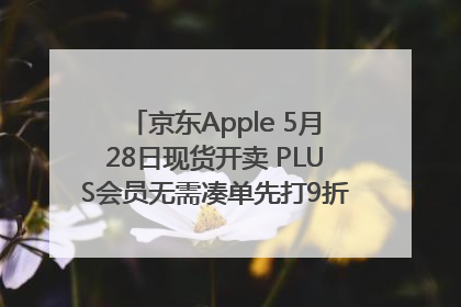 京东Apple 5月28日现货开卖 PLUS会员无需凑单先打9折再叠618优惠