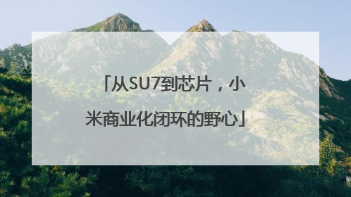 从SU7到芯片，小米商业化闭环的野心