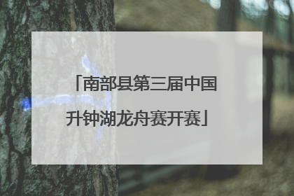 南部县第三届中国升钟湖龙舟赛开赛