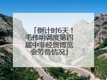 倒计时6天！毛伟明调度第四届中非经贸博览会筹备情况