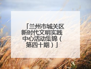 兰州市城关区新时代文明实践中心活动集锦（第四十期）