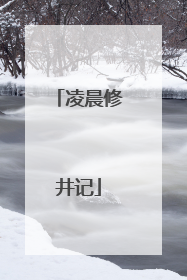 凌晨修井记