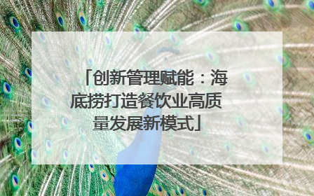 创新管理赋能：海底捞打造餐饮业高质量发展新模式