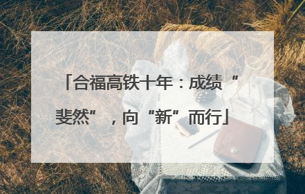 合福高铁十年：成绩“斐然”，向“新”而行