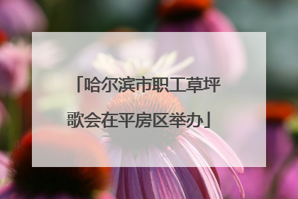 哈尔滨市职工草坪歌会在平房区举办