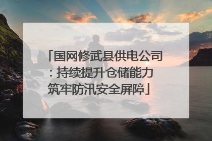 国网修武县供电公司：持续提升仓储能力 筑牢防汛安全屏障