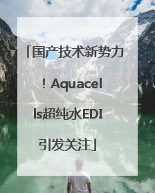 国产技术新势力！Aquacells超纯水EDI引发关注