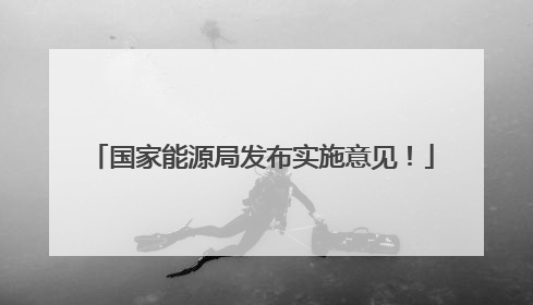 国家能源局发布实施意见！