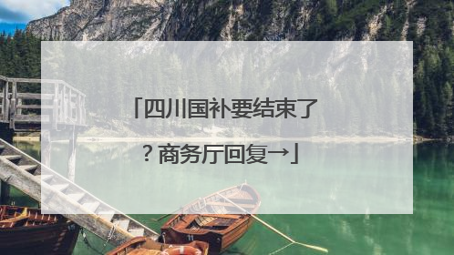 四川国补要结束了？商务厅回复→