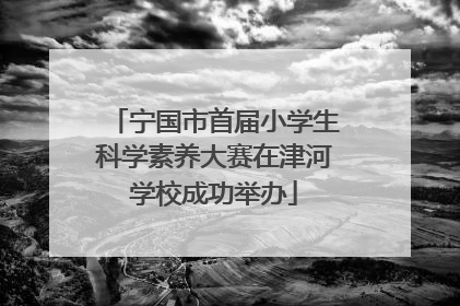 宁国市首届小学生科学素养大赛在津河学校成功举办