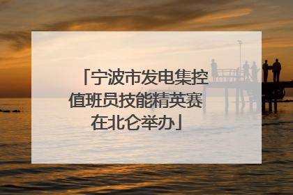 宁波市发电集控值班员技能精英赛在北仑举办