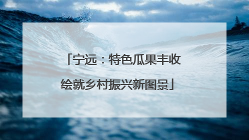 宁远：特色瓜果丰收绘就乡村振兴新图景