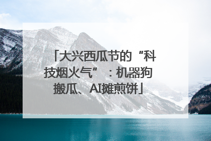 大兴西瓜节的“科技烟火气”：机器狗搬瓜、AI摊煎饼