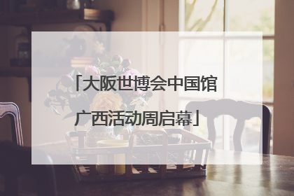 大阪世博会中国馆广西活动周启幕