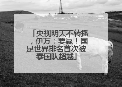 央视明天不转播，伊万：要赢！国足世界排名首次被泰国队超越