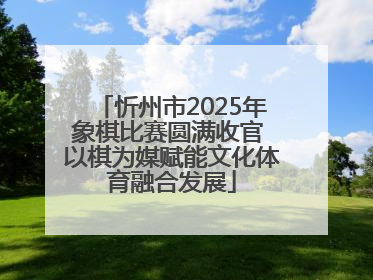 忻州市2025年象棋比赛圆满收官 以棋为媒赋能文化体育融合发展