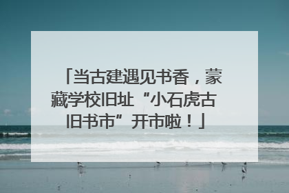 当古建遇见书香，蒙藏学校旧址“小石虎古旧书市”开市啦！