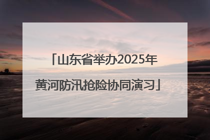 山东省举办2025年黄河防汛抢险协同演习