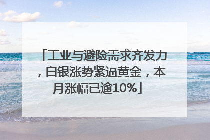 工业与避险需求齐发力，白银涨势紧逼黄金，本月涨幅已逾10%
