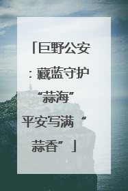 巨野公安：藏蓝守护“蒜海” 平安写满“蒜香”