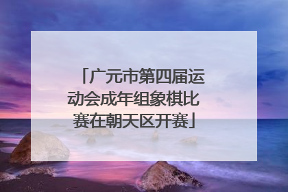 广元市第四届运动会成年组象棋比赛在朝天区开赛