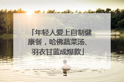年轻人爱上自制健康餐，哈佛蔬菜汤、羽衣甘蓝成爆款