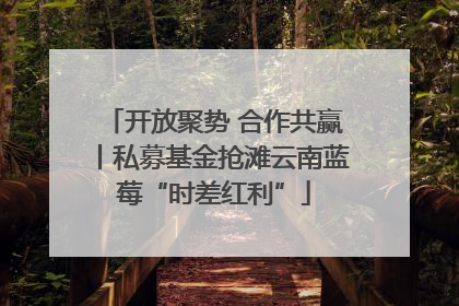 开放聚势 合作共赢丨私募基金抢滩云南蓝莓“时差红利”