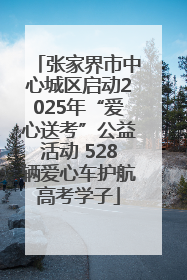 张家界市中心城区启动2025年“爱心送考”公益活动 528辆爱心车护航高考学子