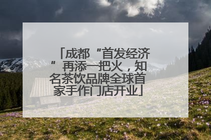 成都“首发经济”再添一把火，知名茶饮品牌全球首家手作门店开业