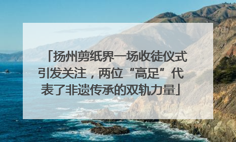 扬州剪纸界一场收徒仪式引发关注，两位“高足”代表了非遗传承的双轨力量