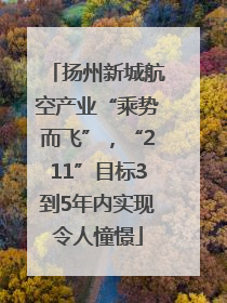 扬州新城航空产业“乘势而飞”，“211”目标3到5年内实现令人憧憬