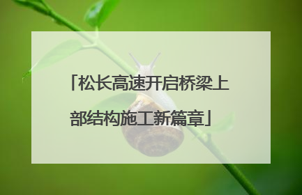 松长高速开启桥梁上部结构施工新篇章