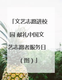 文艺志愿进校园 献礼中国文艺志愿者服务日（图）