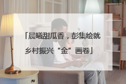 晨曦甜瓜香，彭集绘就乡村振兴“金”画卷