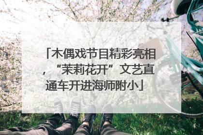 木偶戏节目精彩亮相，“茉莉花开”文艺直通车开进海师附小